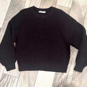 Zara Black knit sweater